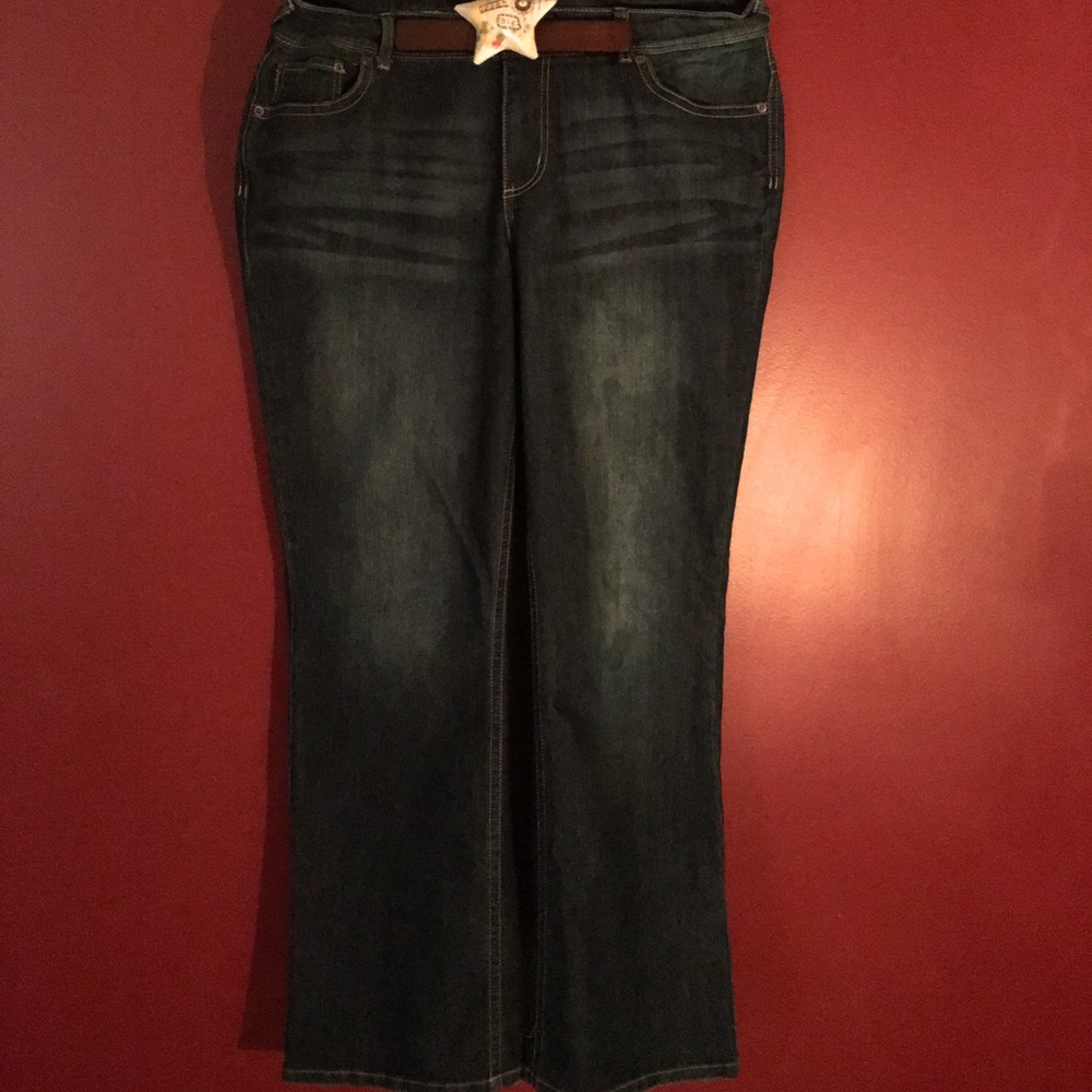 Women’s Dark-Rinsed Boot-Cut Jeans